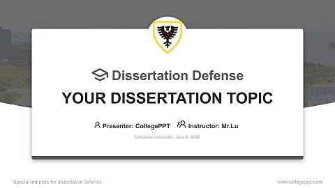 Dalhousie University Graduation Thesis Defense PPT Template