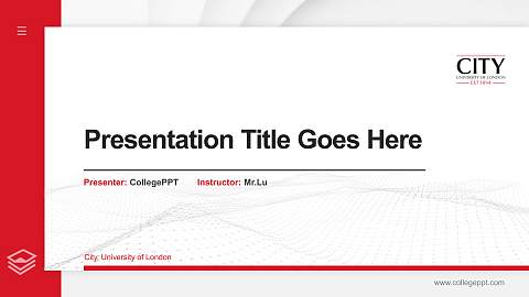 City, University of London Thesis Proposal/Graduation Defense PPT Template