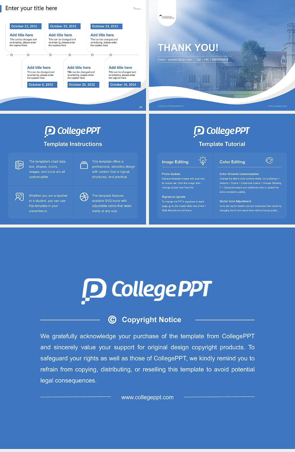 University of Gloucestershire Lecture Sharing and Networking Event PPT Template4:3 ratio PPT effect preview image4