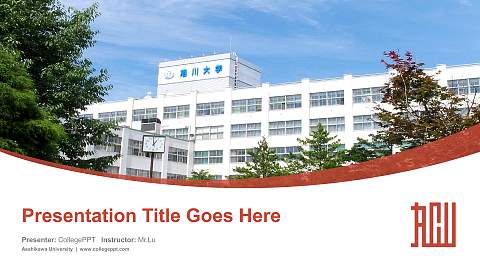 Asahikawa University Course/Courseware Creation PPT Template