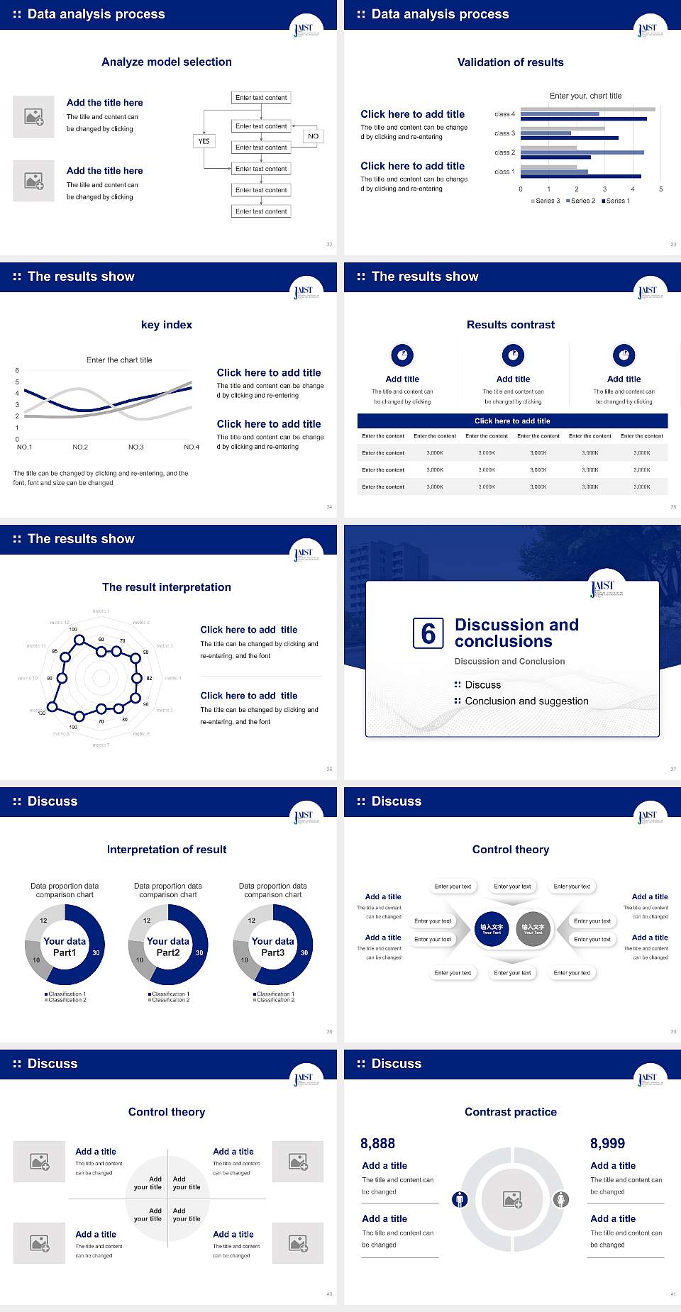 Japan Advanced Institute of Science And Technology Graduation Thesis Defense PPT Template4:3 ratio PPT effect preview image5