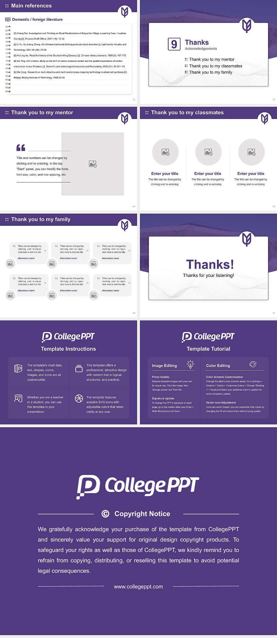 Yukon University Graduation Thesis Defense PPT Template4:3 ratio PPT effect preview image7
