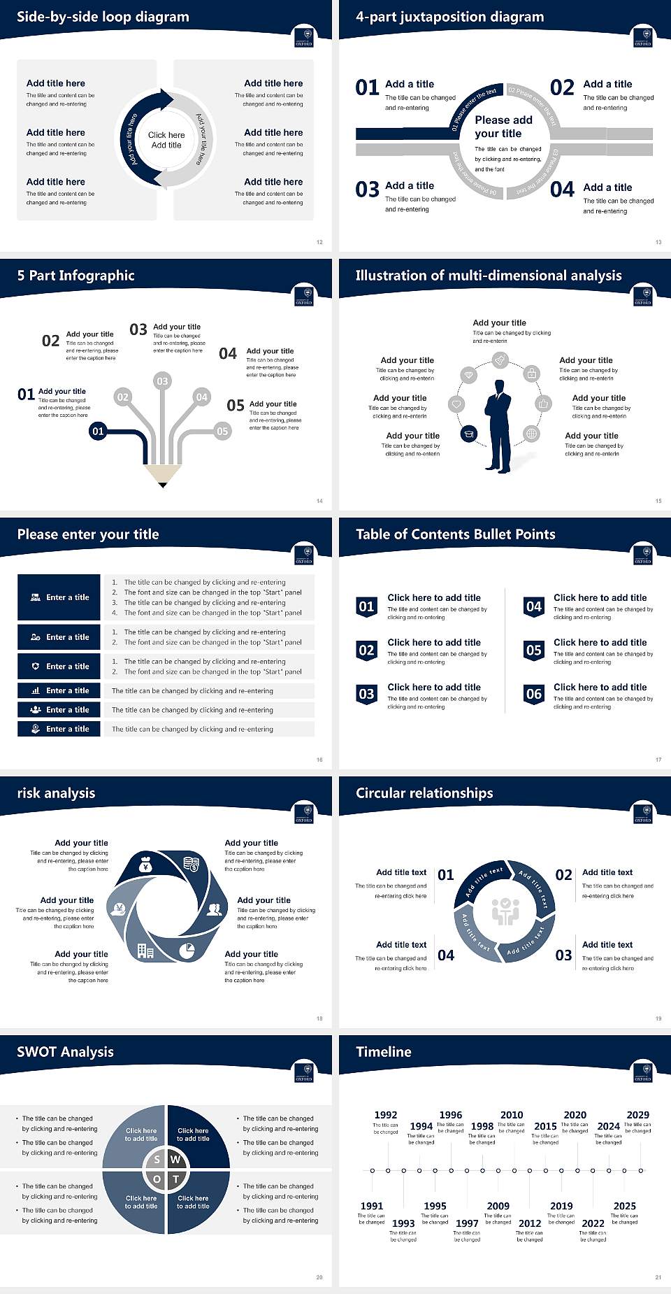 University of Oxford Academic Presentation/Research Findings Report PPT Template4:3 ratio PPT effect preview image3