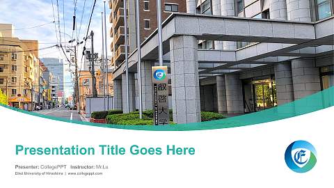 Eikei University of Hiroshima Course/Courseware Creation PPT Template