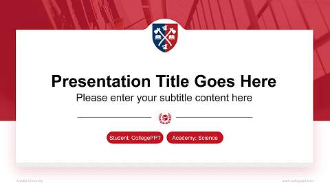 Acadia University National Scholarship Defense PPT Template