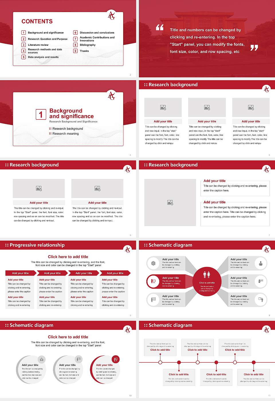 Aichi Gakuin University Graduation Thesis Defense PPT Template16:9 ratio PPT effect preview image2