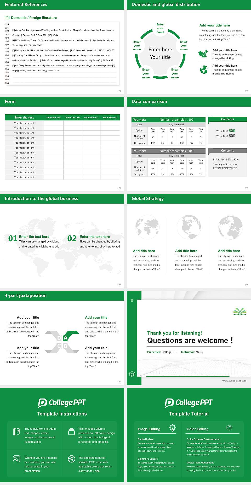 Akita University Thesis Proposal/Graduation Defense PPT Template4:3 ratio PPT effect preview image4
