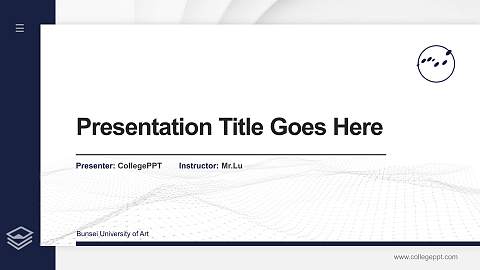 Bunsei University of Art Thesis Proposal/Graduation Defense PPT Template