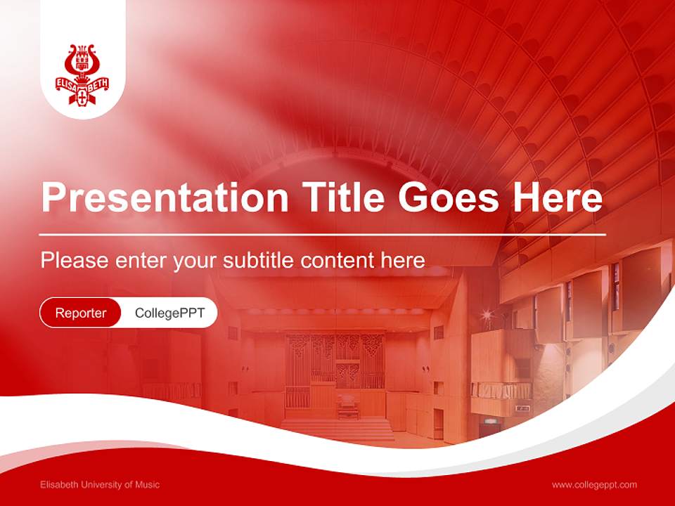 Elisabeth University of Music Lecture Sharing and Networking Event PPT Template4:3 ratio PPT effect preview image4