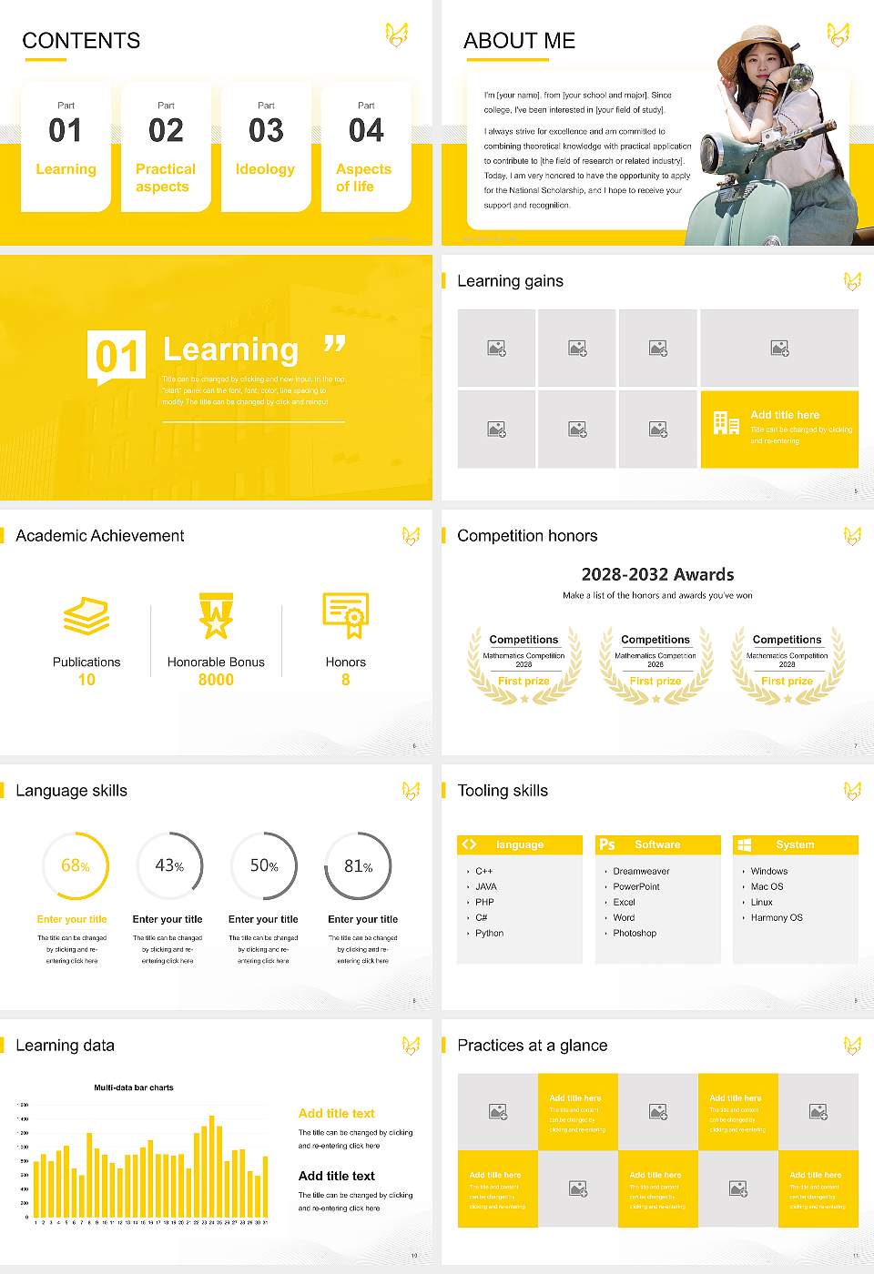 Japan Health Care College National Scholarship Defense PPT Template16:9 ratio PPT effect preview image2