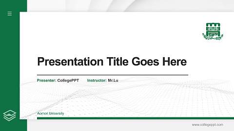 Aomori University Thesis Proposal/Graduation Defense PPT Template