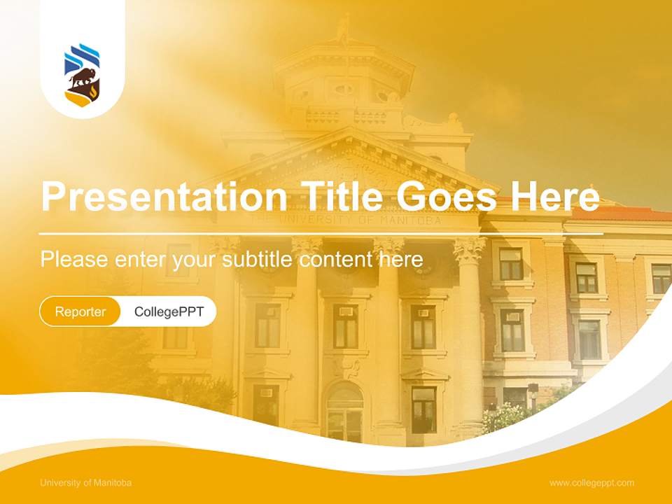 University of Manitoba Lecture Sharing and Networking Event PPT Template4:3 ratio PPT effect preview image4