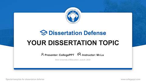 Aichi University of Education Graduation Thesis Defense PPT Template