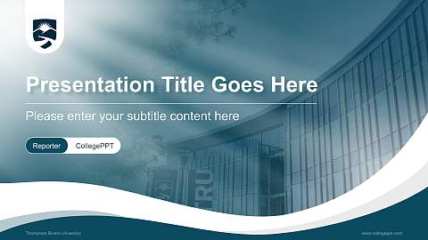 Thompson Rivers University Lecture Sharing and Networking Event PPT Template