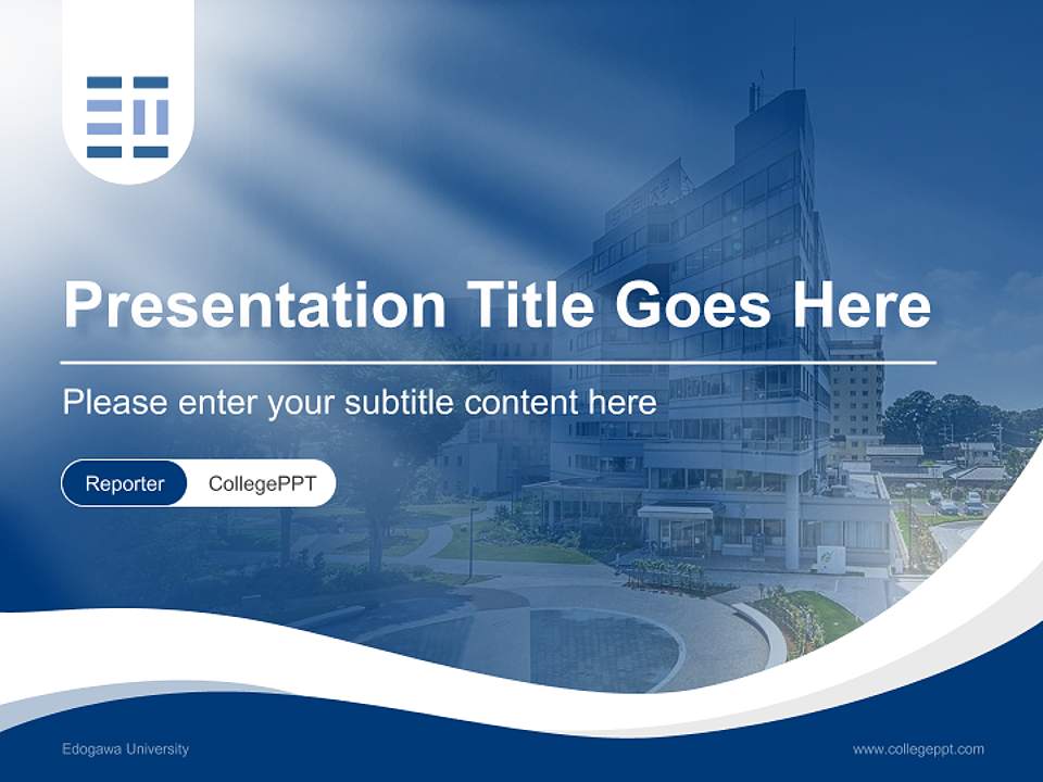 Edogawa University Lecture Sharing and Networking Event PPT Template4:3 ratio PPT effect preview image4