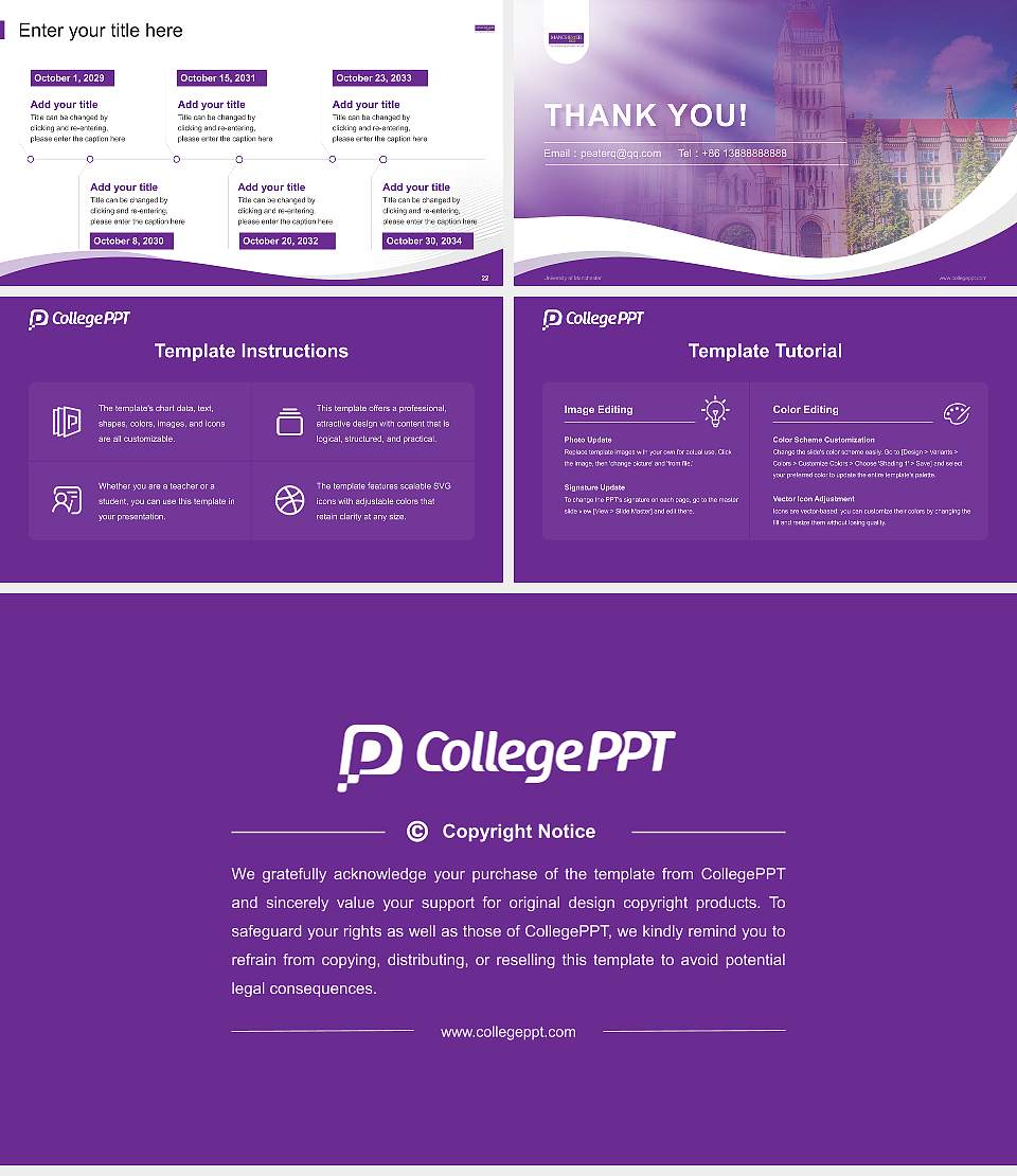 University of Manchester Lecture Sharing and Networking Event PPT Template16:9 ratio PPT effect preview image4