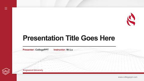 Kingswood University Thesis Proposal/Graduation Defense PPT Template