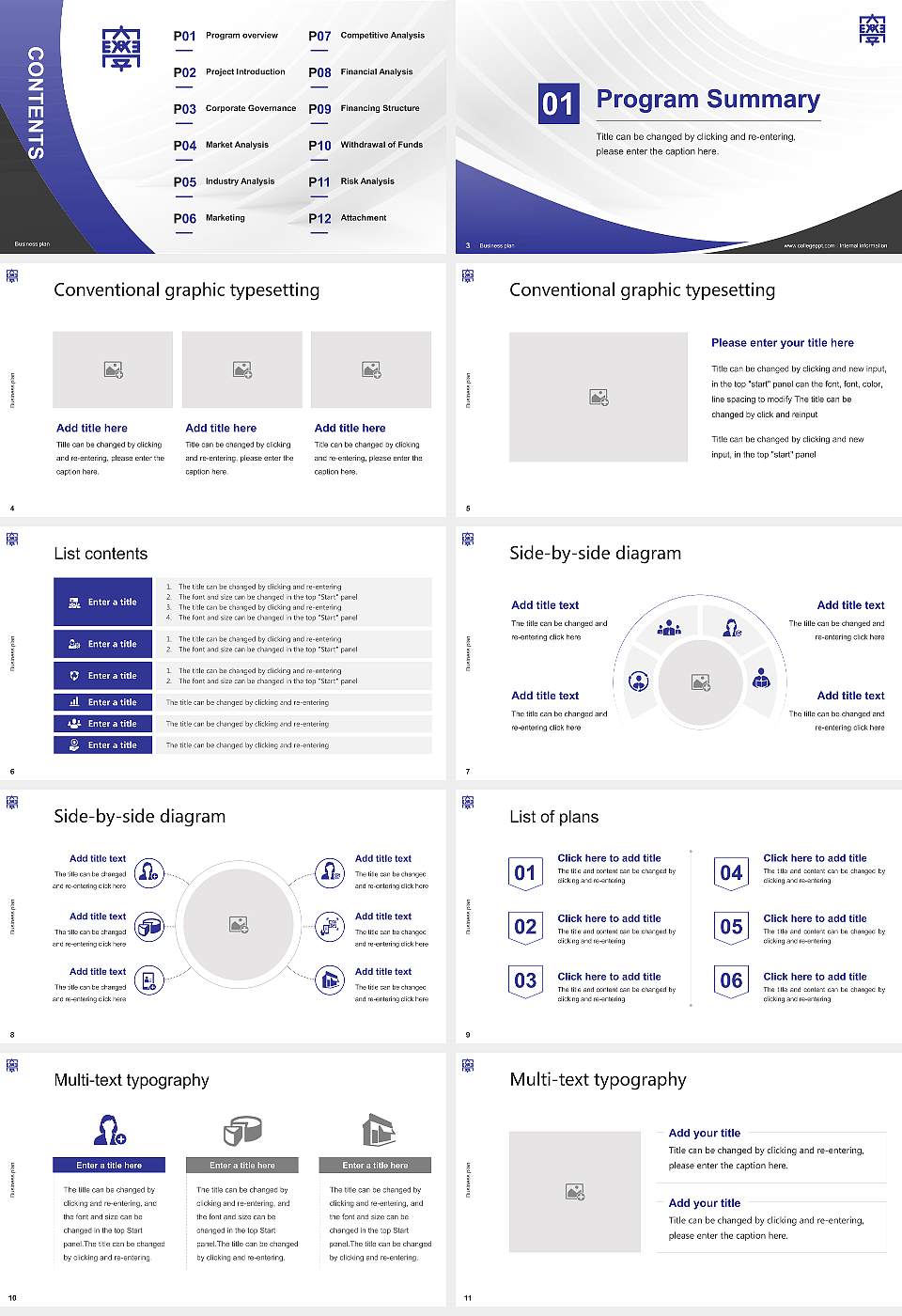Azabu University Competition/Entrepreneurship Contest PPT Template16:9 ratio PPT effect preview image2