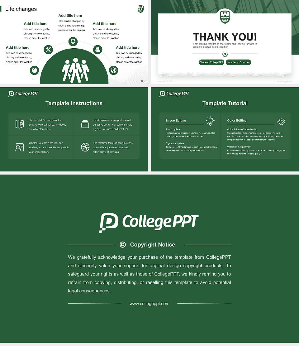 University of Alberta National Scholarship Defense PPT Template16:9 ratio PPT effect preview image4