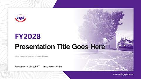 Ehime Prefectural University of Health Sciences Academic Presentation/Research Findings Report PPT Template