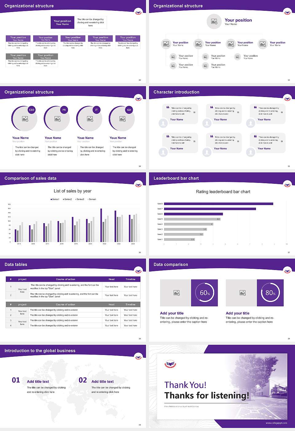 Ehime Prefectural University of Health Sciences Academic Presentation/Research Findings Report PPT Template16:9 ratio PPT effect preview image4