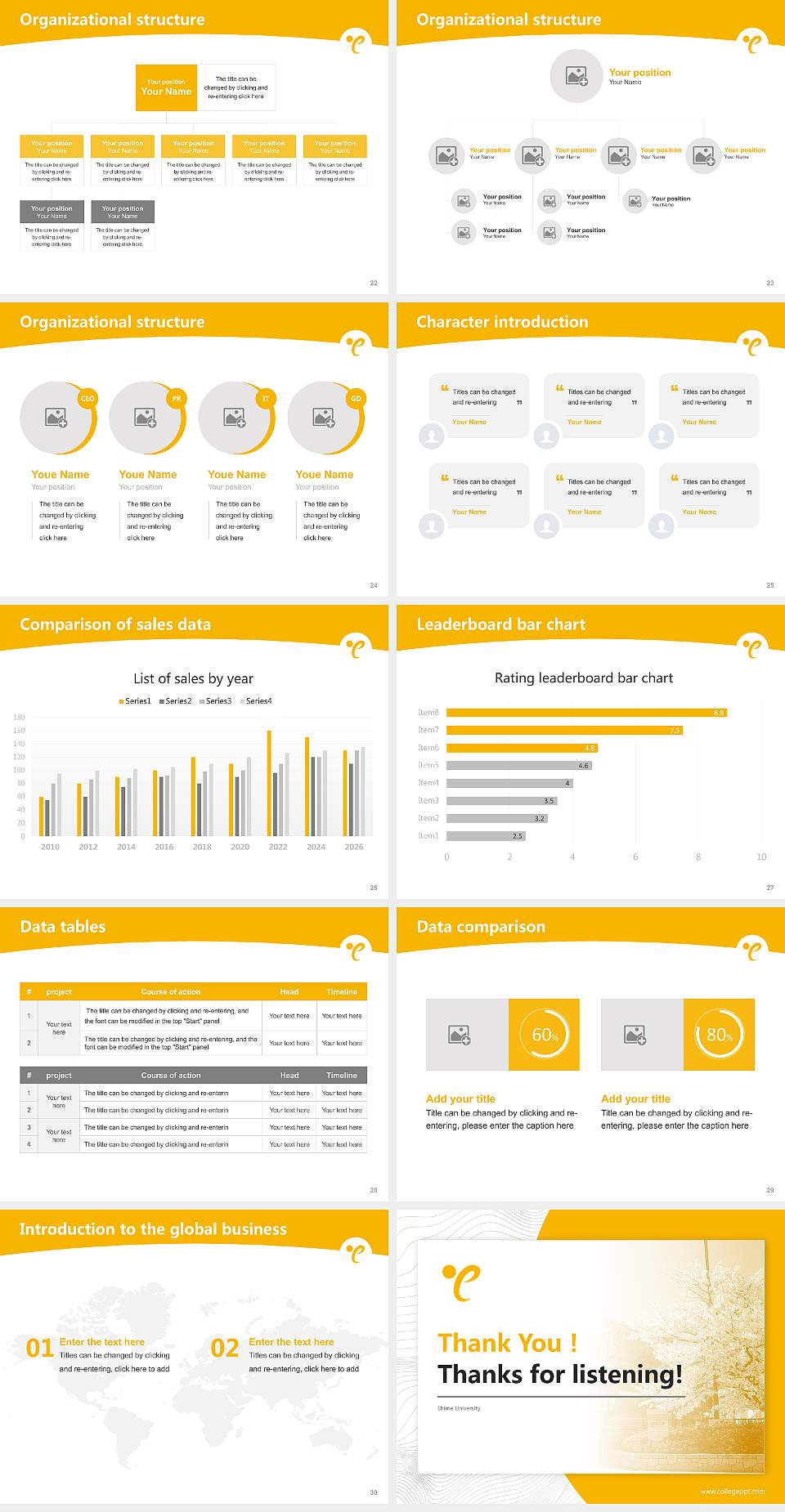 Ehime University Academic Presentation/Research Findings Report PPT Template4:3 ratio PPT effect preview image4