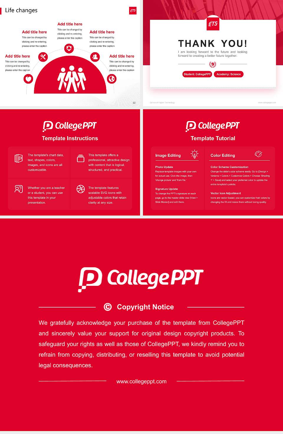 School of Higher Technology National Scholarship Defense PPT Template4:3 ratio PPT effect preview image4