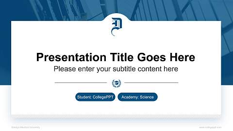 Dokkyo Medical University National Scholarship Defense PPT Template