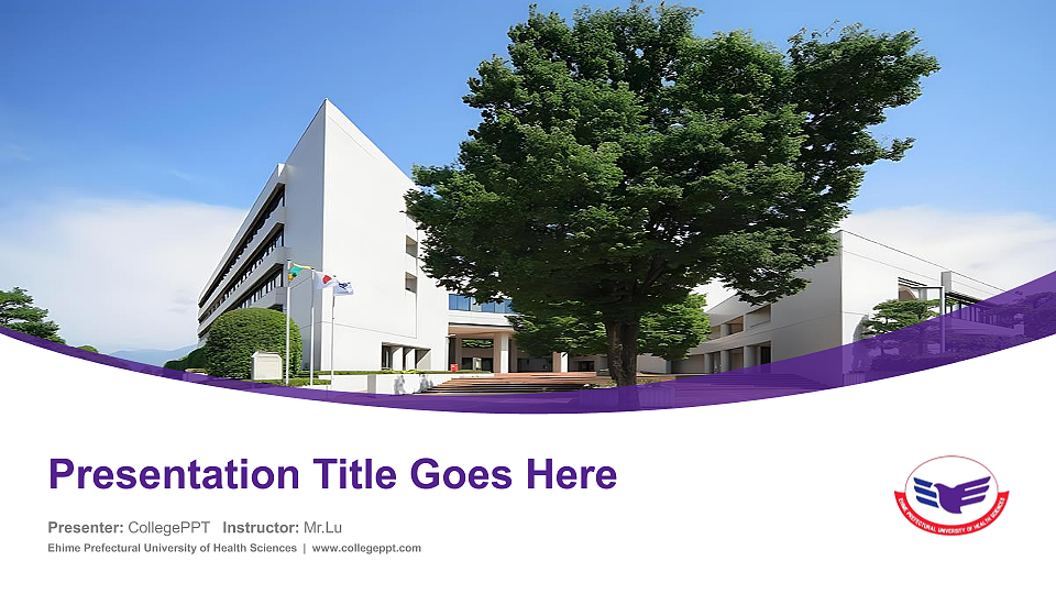 Ehime Prefectural University of Health Sciences Course/Courseware Creation PPT Template_Slide preview image1