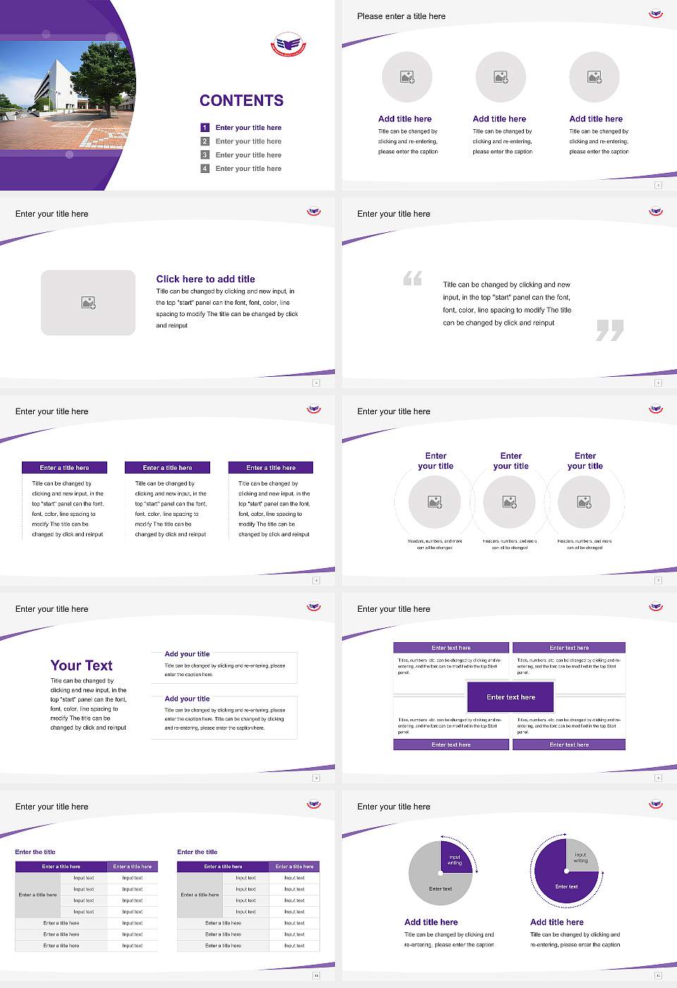Ehime Prefectural University of Health Sciences Course/Courseware Creation PPT Template16:9 ratio PPT effect preview image2