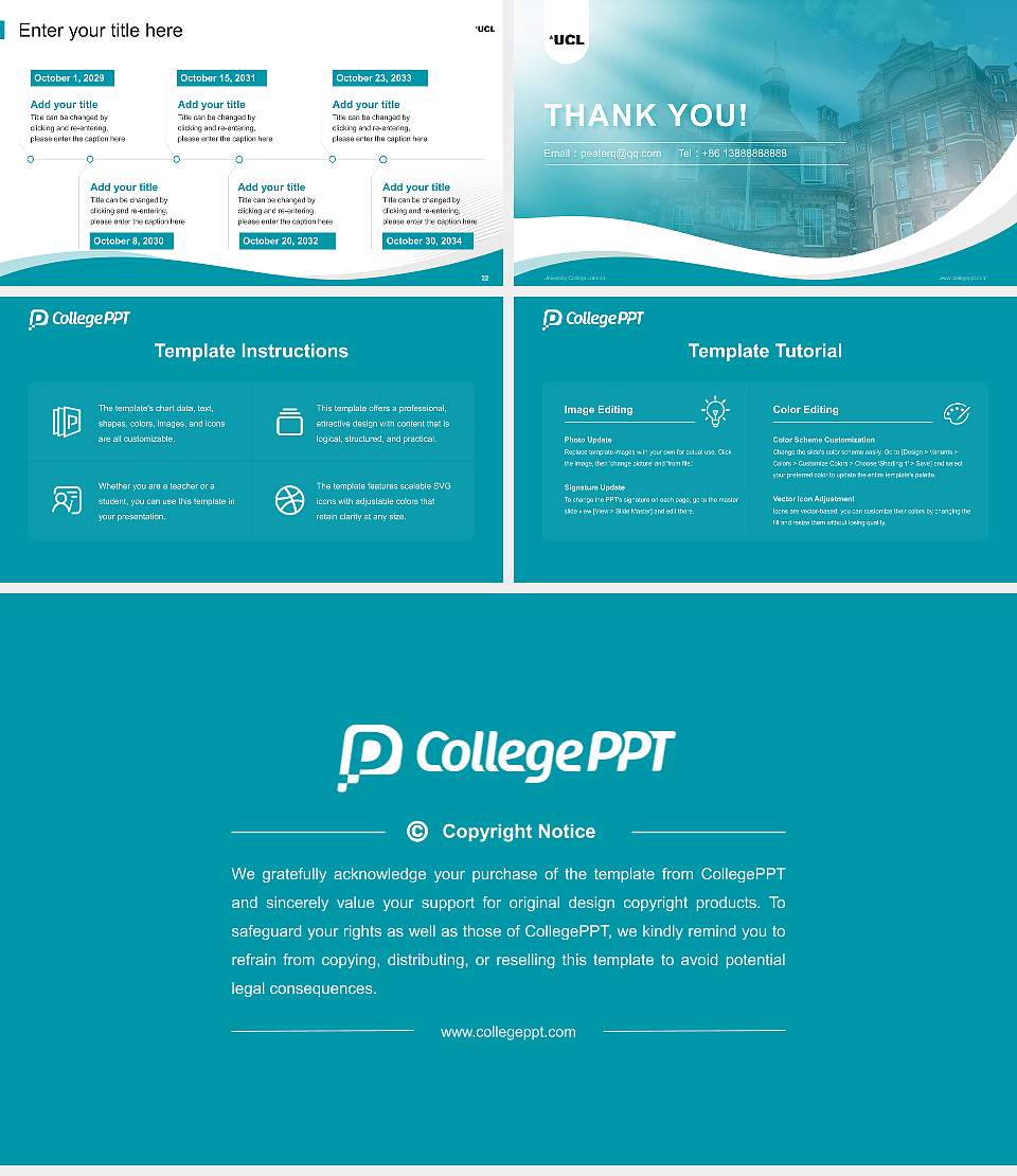 University College London Lecture Sharing and Networking Event PPT Template16:9 ratio PPT effect preview image4