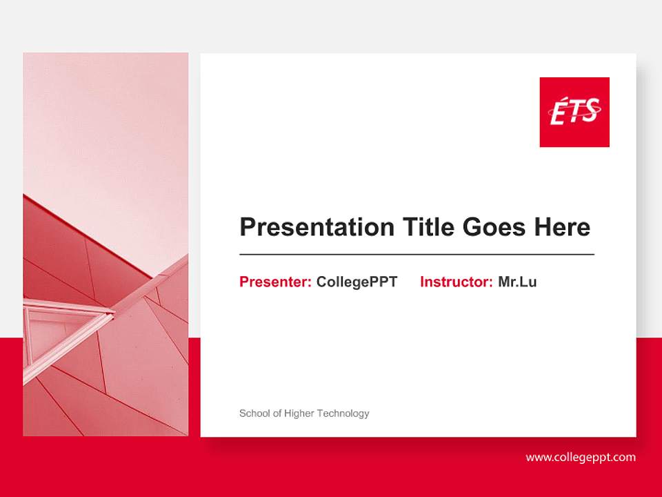School of Higher Technology General Purpose PPT Template4:3 ratio PPT effect preview image6