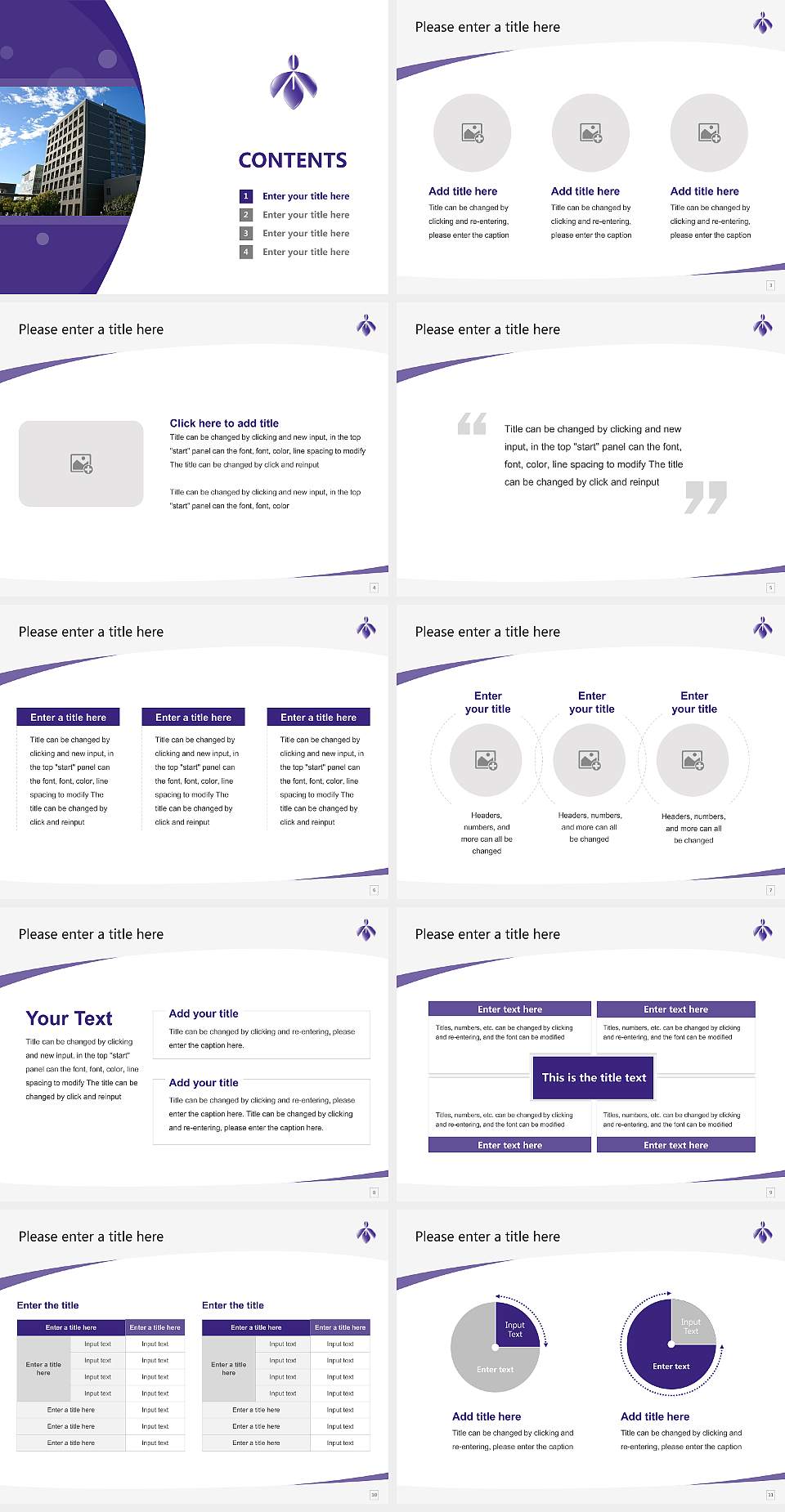 Aichi Prefectural University Course/Courseware Creation PPT Template4:3 ratio PPT effect preview image2