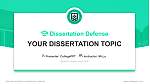 University of Exeter Graduation Thesis Defense PPT Template