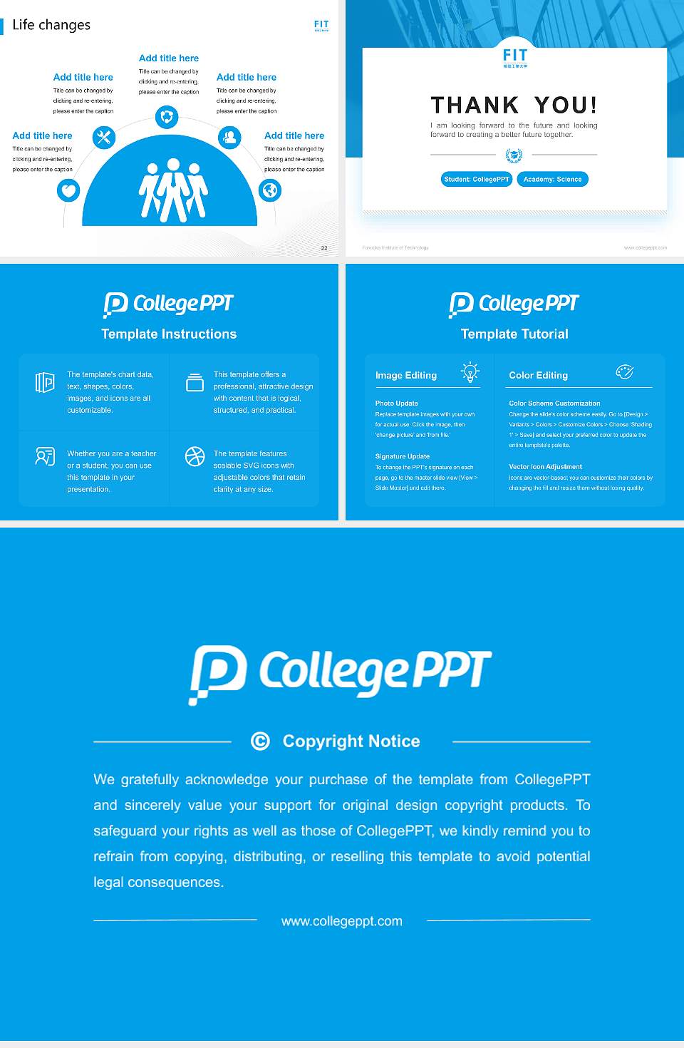 Fukuoka Institute of Technology National Scholarship Defense PPT Template4:3 ratio PPT effect preview image4