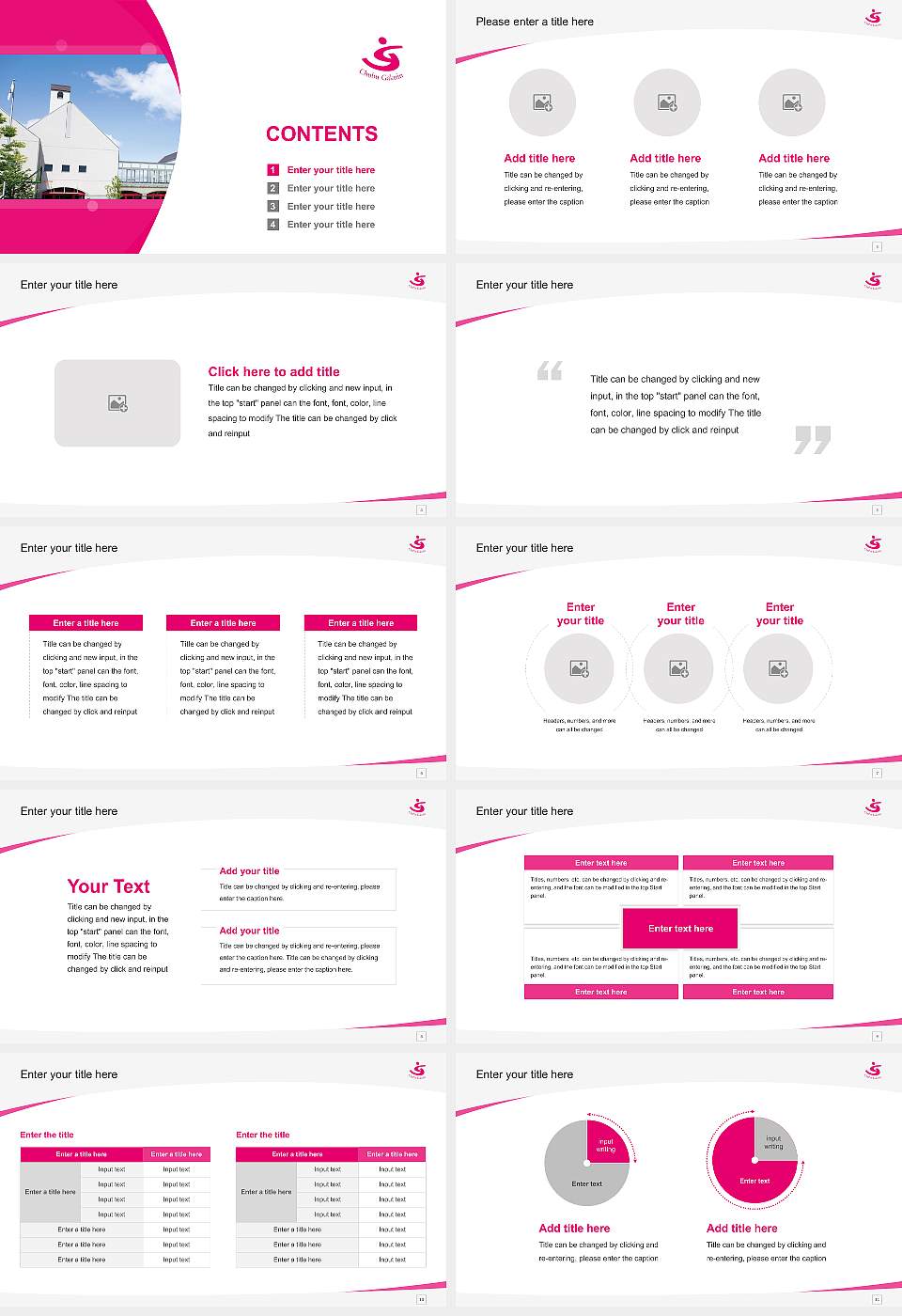 Chubu Gakuin University Course/Courseware Creation PPT Template16:9 ratio PPT effect preview image2