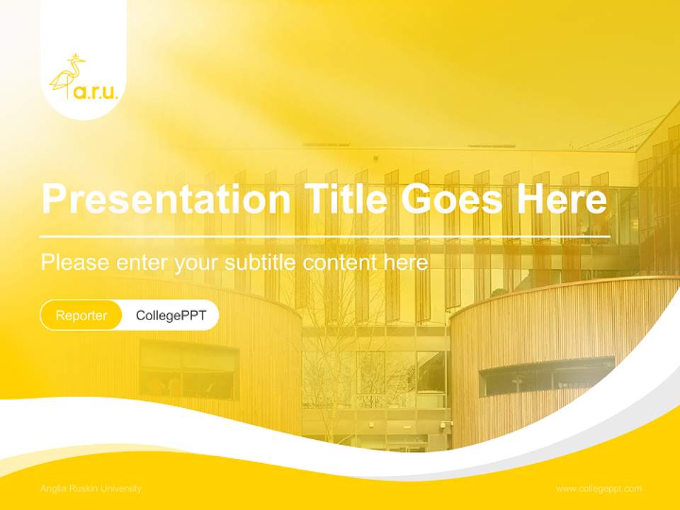 Anglia Ruskin University Lecture Sharing and Networking Event PPT Template4:3 ratio PPT effect preview image4