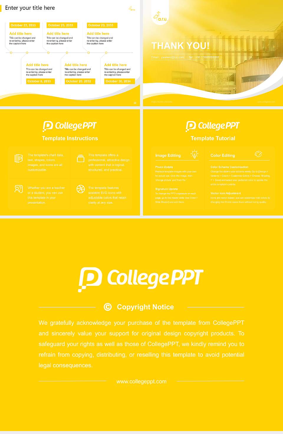 Anglia Ruskin University Lecture Sharing and Networking Event PPT Template4:3 ratio PPT effect preview image4
