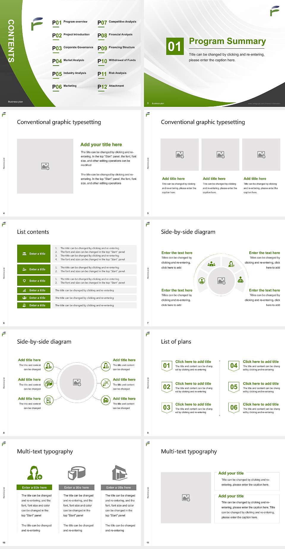 Fukushima University Competition/Entrepreneurship Contest PPT Template4:3 ratio PPT effect preview image2