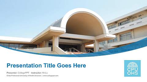 Chiba Prefectural University of Health Sciences Course/Courseware Creation PPT Template