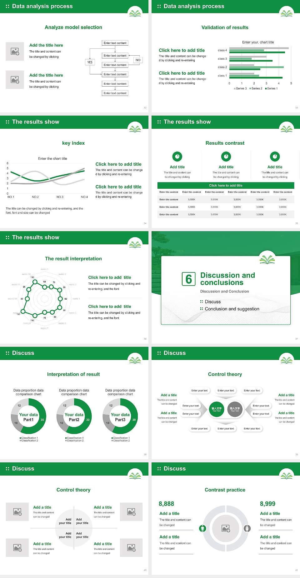 Akita University Graduation Thesis Defense PPT Template4:3 ratio PPT effect preview image5