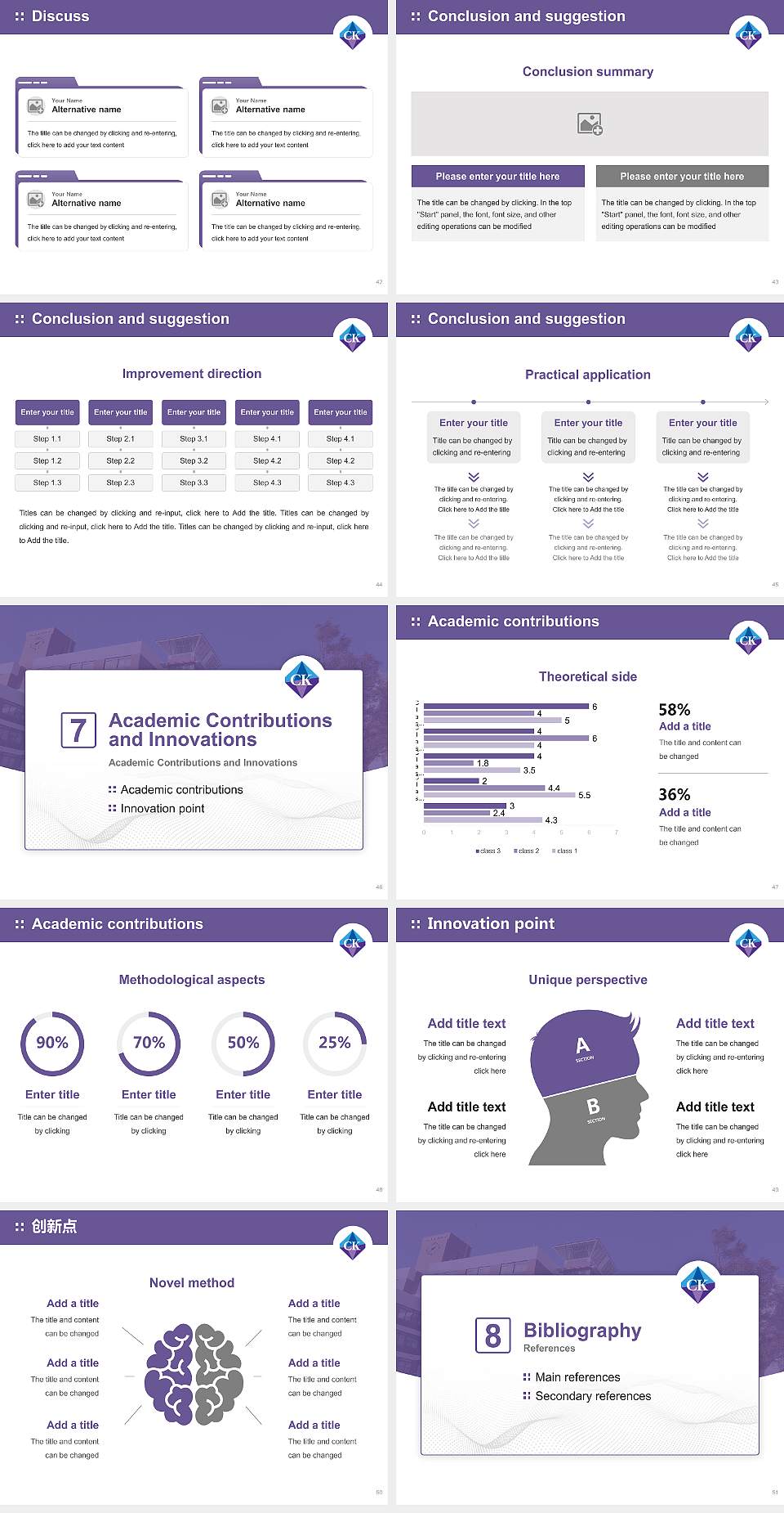 Chiba Keizai University Graduation Thesis Defense PPT Template4:3 ratio PPT effect preview image6