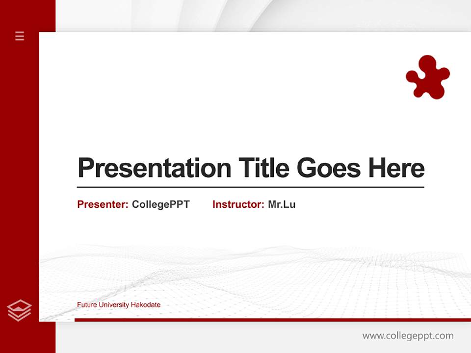 Future University Hakodate Thesis Proposal/Graduation Defense PPT Template4:3 ratio PPT effect preview image5