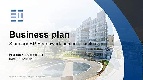 Edogawa University Competition/Entrepreneurship Contest PPT Template