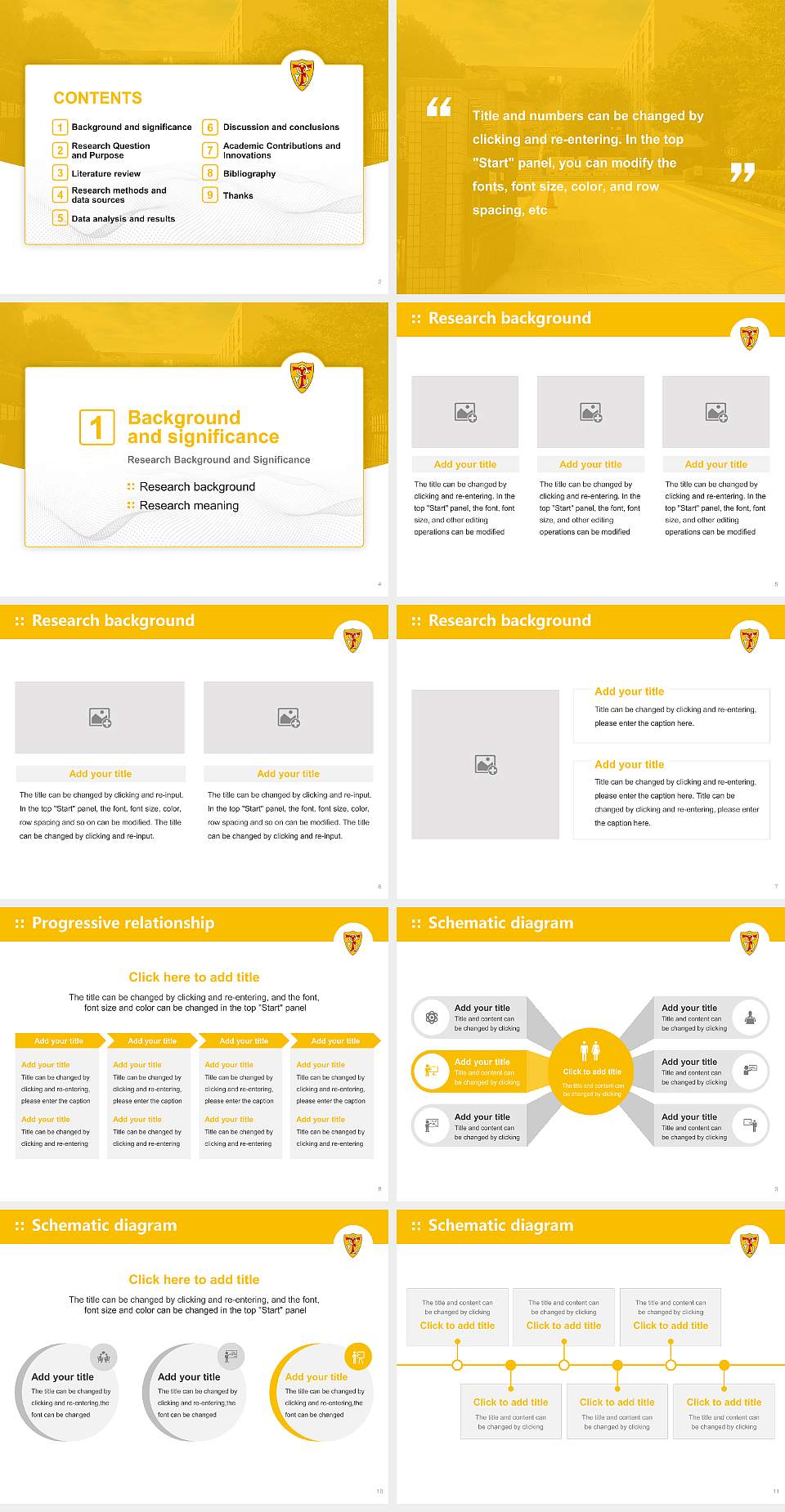 Ferris University Graduation Thesis Defense PPT Template4:3 ratio PPT effect preview image2