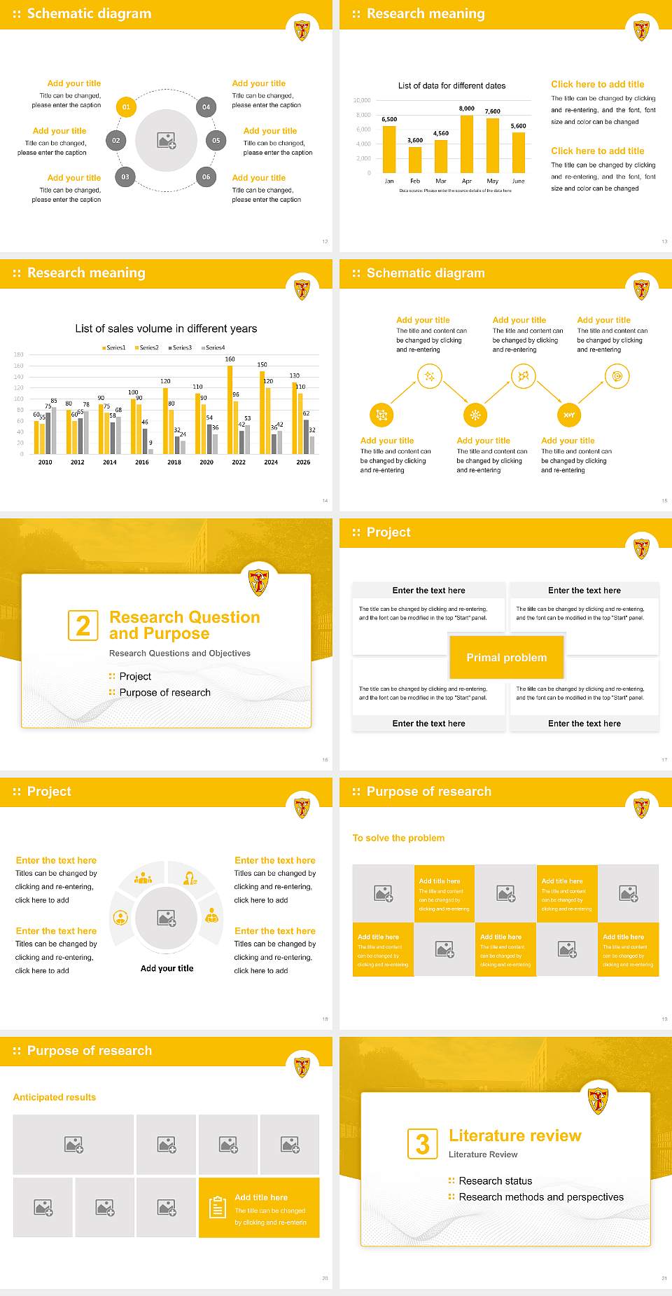 Ferris University Graduation Thesis Defense PPT Template4:3 ratio PPT effect preview image3