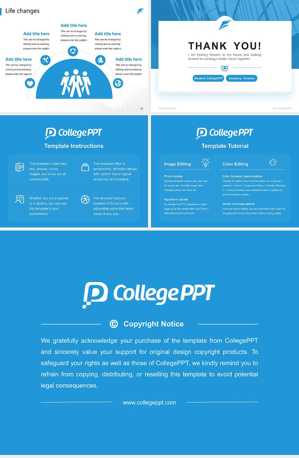 Fukushima College National Scholarship Defense PPT Template4:3 ratio PPT effect preview image4