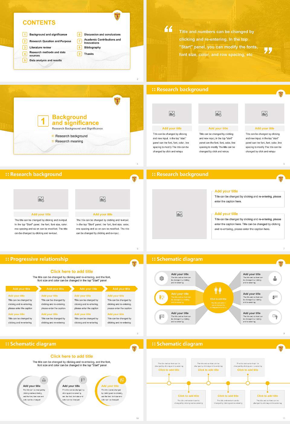 Ferris University Graduation Thesis Defense PPT Template16:9 ratio PPT effect preview image2