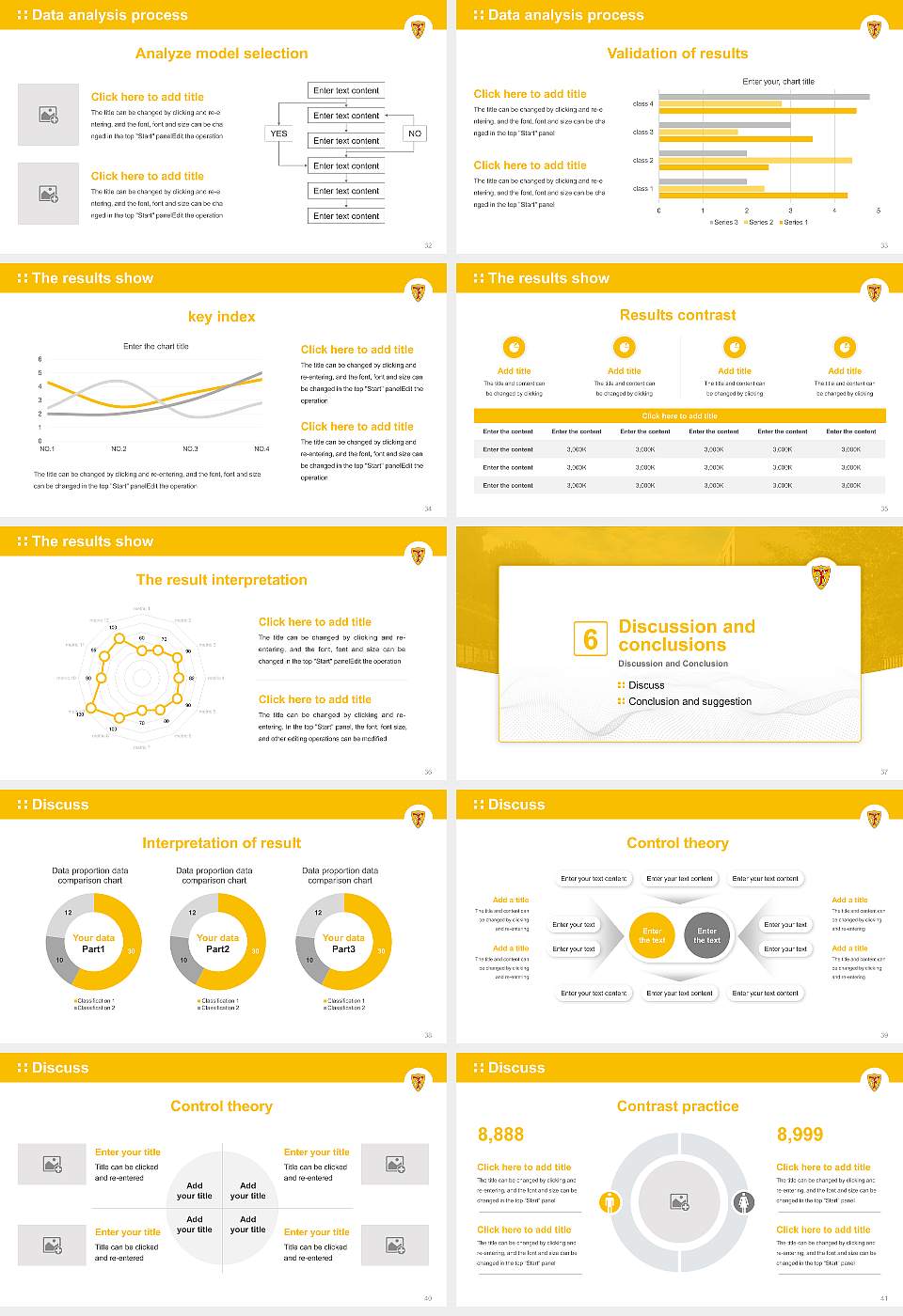 Ferris University Graduation Thesis Defense PPT Template16:9 ratio PPT effect preview image5