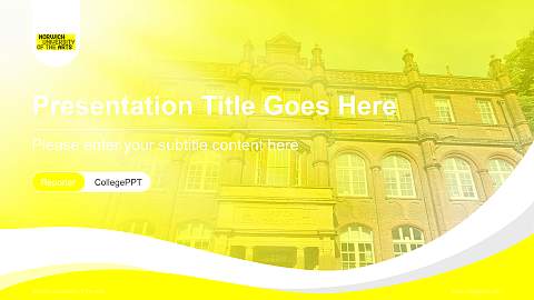 Norwich University of the Arts Lecture Sharing and Networking Event PPT Template